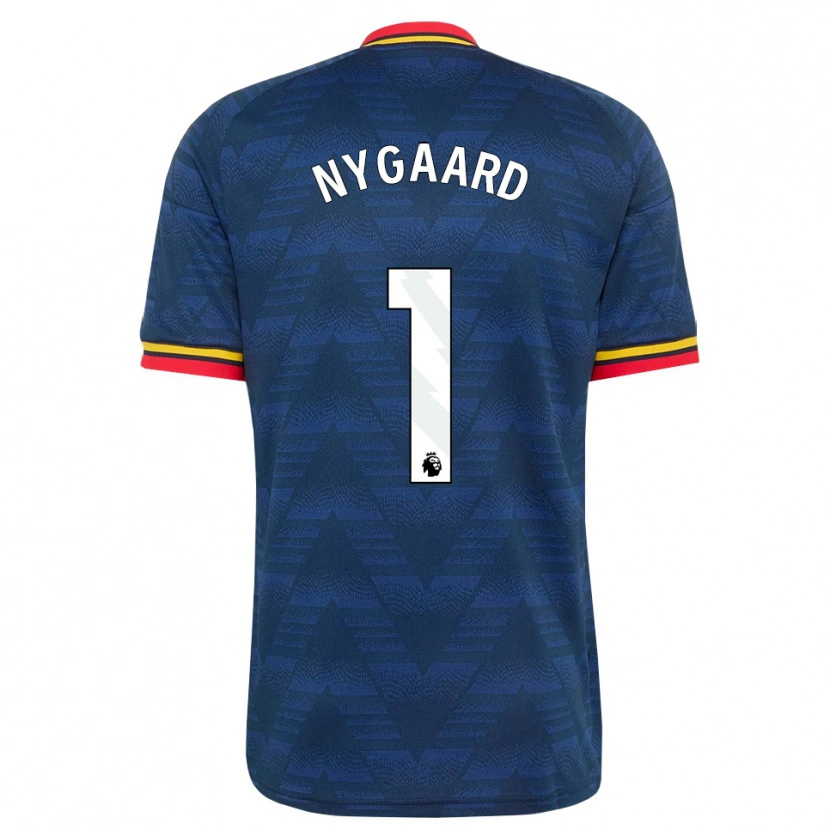 Danxen Pánské Lucas Nygaard #1 Půlnoční Modrá Žlutá Červená Daleko Hráčské Dresy 2026/27 Dres