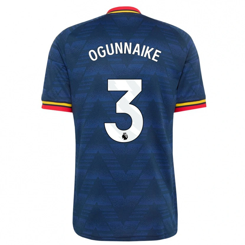 Danxen Pánské Josh Ogunnaike #3 Půlnoční Modrá Žlutá Červená Daleko Hráčské Dresy 2026/27 Dres