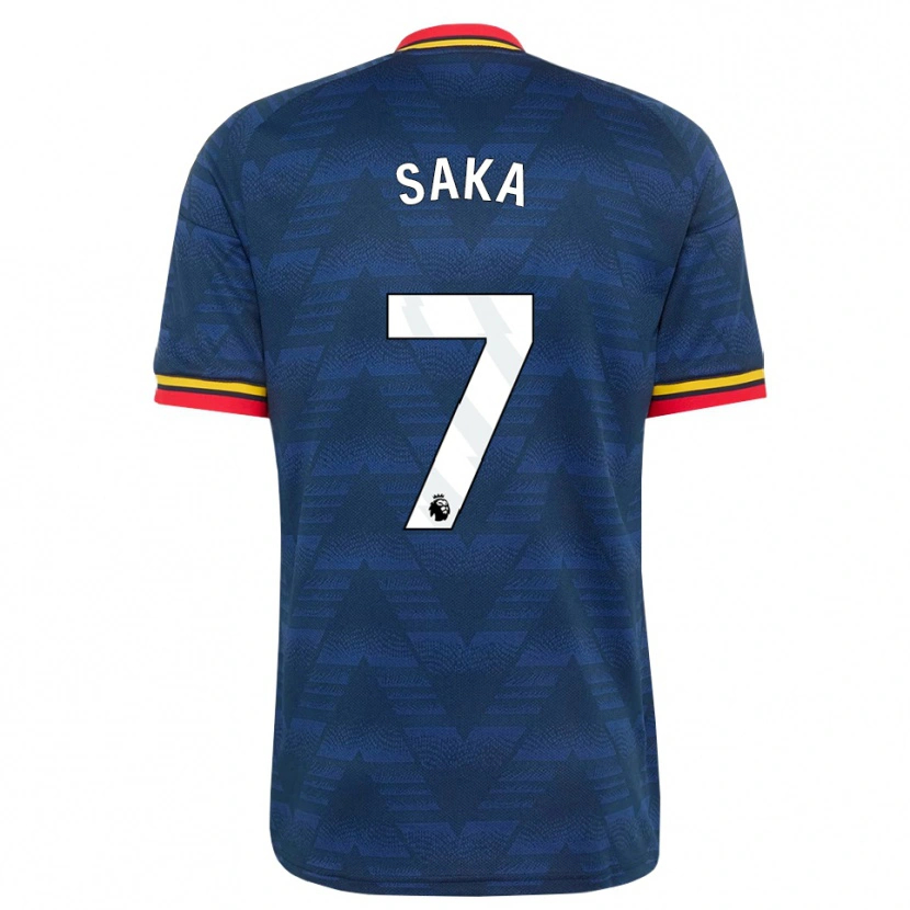 Danxen Pánské Bukayo Saka #7 Půlnoční Modrá Žlutá Červená Daleko Hráčské Dresy 2026/27 Dres
