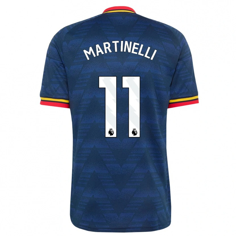 Danxen Pánské Gabriel Martinelli #11 Půlnoční Modrá Žlutá Červená Daleko Hráčské Dresy 2026/27 Dres