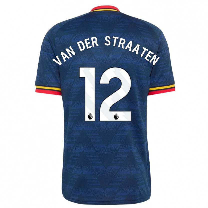 Danxen Pánské Zachary Van Der Straaten #12 Půlnoční Modrá Žlutá Červená Daleko Hráčské Dresy 2026/27 Dres
