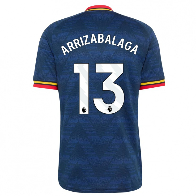 Danxen Pánské Kepa Arrizabalaga #13 Půlnoční Modrá Žlutá Červená Daleko Hráčské Dresy 2026/27 Dres