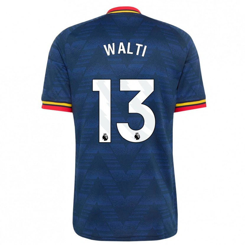 Danxen Pánské Lia Walti #13 Půlnoční Modrá Žlutá Červená Daleko Hráčské Dresy 2026/27 Dres