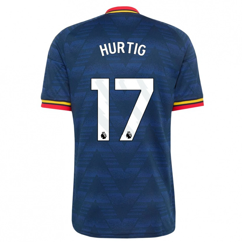 Danxen Pánské Lina Hurtig #17 Půlnoční Modrá Žlutá Červená Daleko Hráčské Dresy 2026/27 Dres