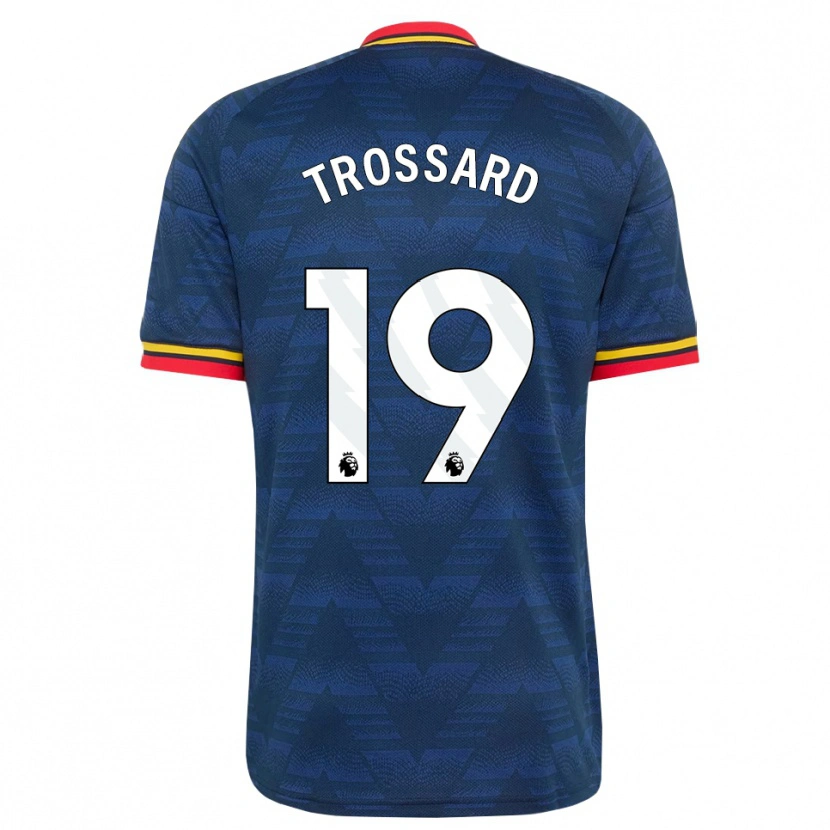 Danxen Pánské Leandro Trossard #19 Půlnoční Modrá Žlutá Červená Daleko Hráčské Dresy 2026/27 Dres