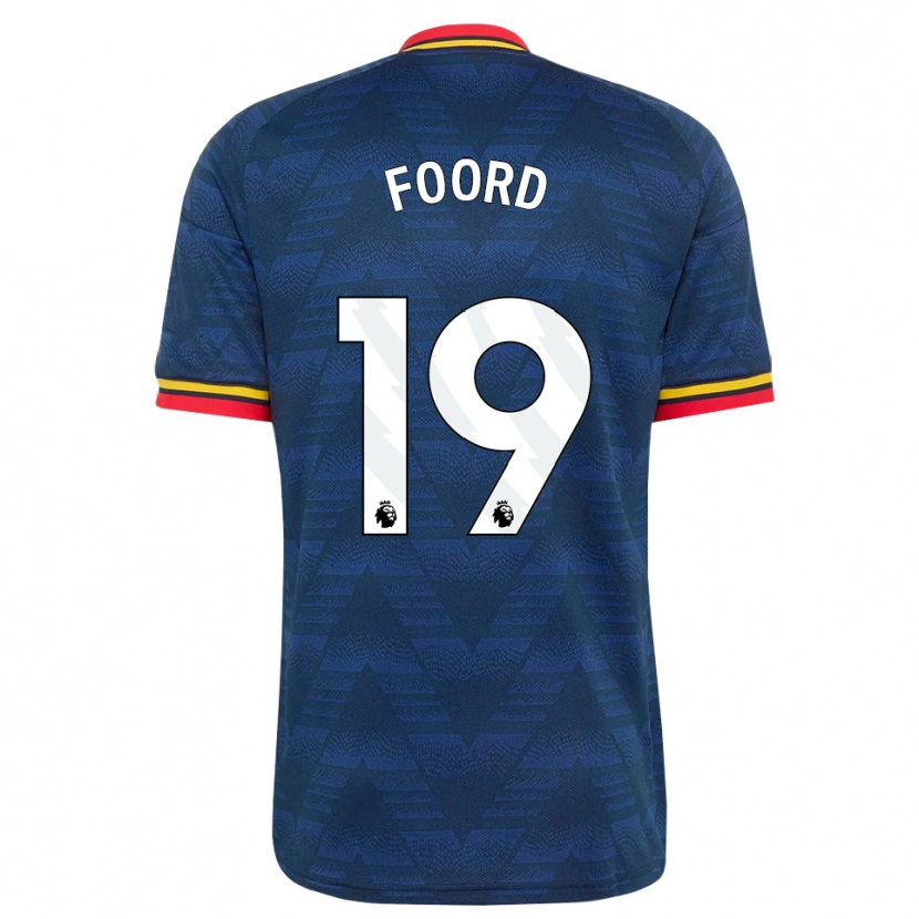 Danxen Pánské Caitlin Foord #19 Půlnoční Modrá Žlutá Červená Daleko Hráčské Dresy 2026/27 Dres