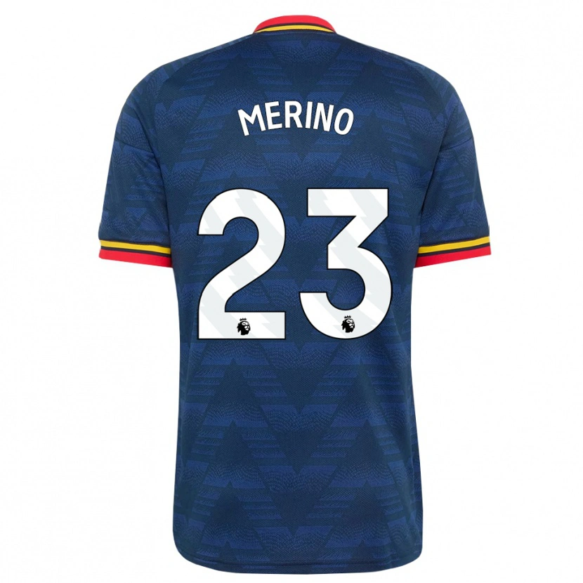 Danxen Pánské Mikel Merino #23 Půlnoční Modrá Žlutá Červená Daleko Hráčské Dresy 2026/27 Dres