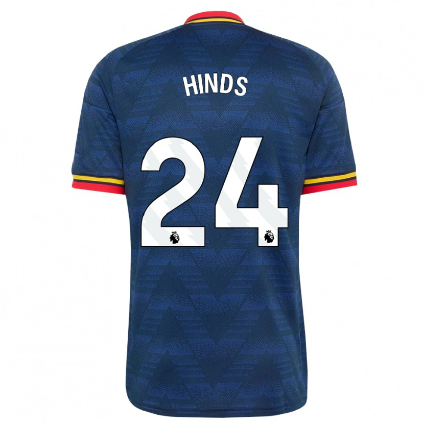 Danxen Pánské Taylor Hinds #24 Půlnoční Modrá Žlutá Červená Daleko Hráčské Dresy 2026/27 Dres