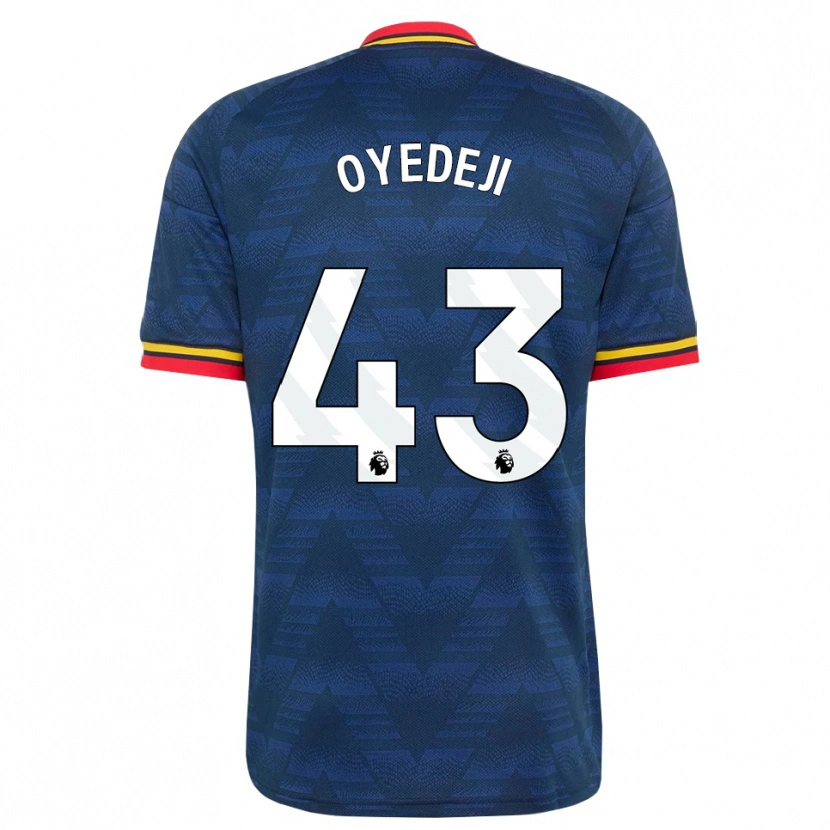 Danxen Pánské Nathan Butler Oyedeji #43 Půlnoční Modrá Žlutá Červená Daleko Hráčské Dresy 2026/27 Dres