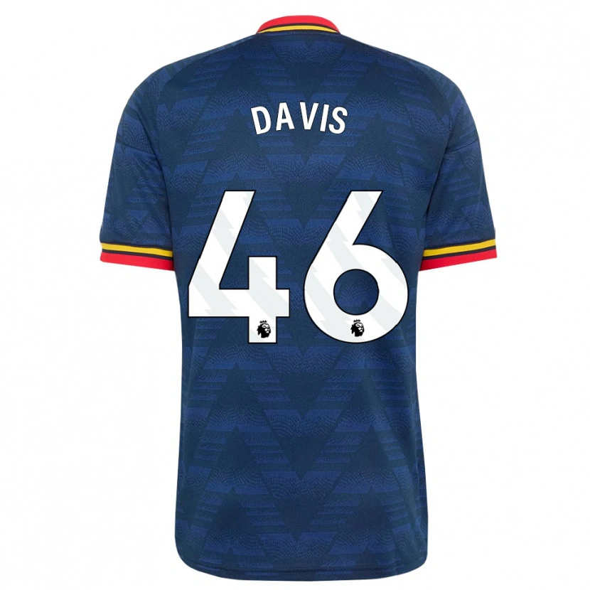 Danxen Pánské Timi Davis #46 Půlnoční Modrá Žlutá Červená Daleko Hráčské Dresy 2026/27 Dres