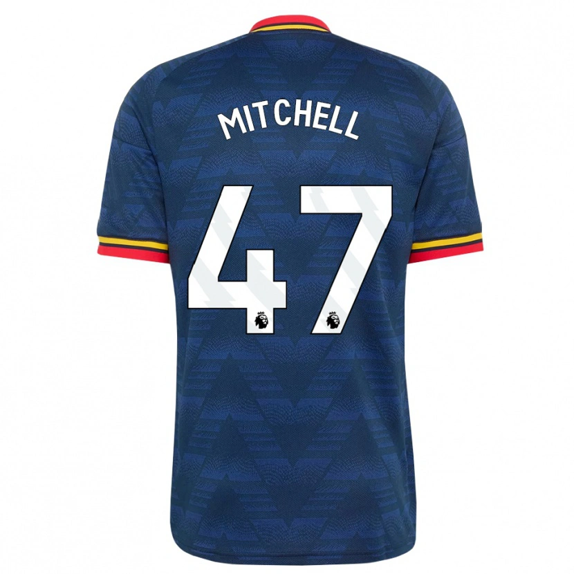 Danxen Pánské Remy Mitchell #47 Půlnoční Modrá Žlutá Červená Daleko Hráčské Dresy 2026/27 Dres