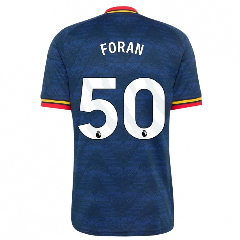 Danxen Pánské Taylor Foran #50 Půlnoční Modrá Žlutá Červená Daleko Hráčské Dresy 2026/27 Dres