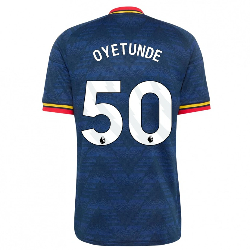 Danxen Pánské Daniel Oyetunde #50 Půlnoční Modrá Žlutá Červená Daleko Hráčské Dresy 2026/27 Dres