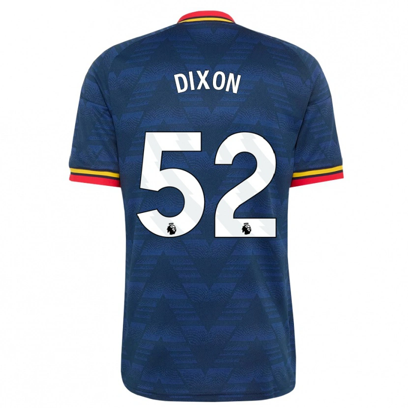 Danxen Pánské Jaden Dixon #52 Půlnoční Modrá Žlutá Červená Daleko Hráčské Dresy 2026/27 Dres
