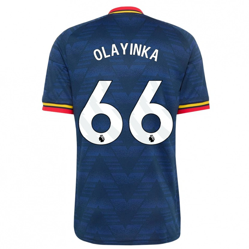 Danxen Pánské James Olayinka #66 Půlnoční Modrá Žlutá Červená Daleko Hráčské Dresy 2026/27 Dres