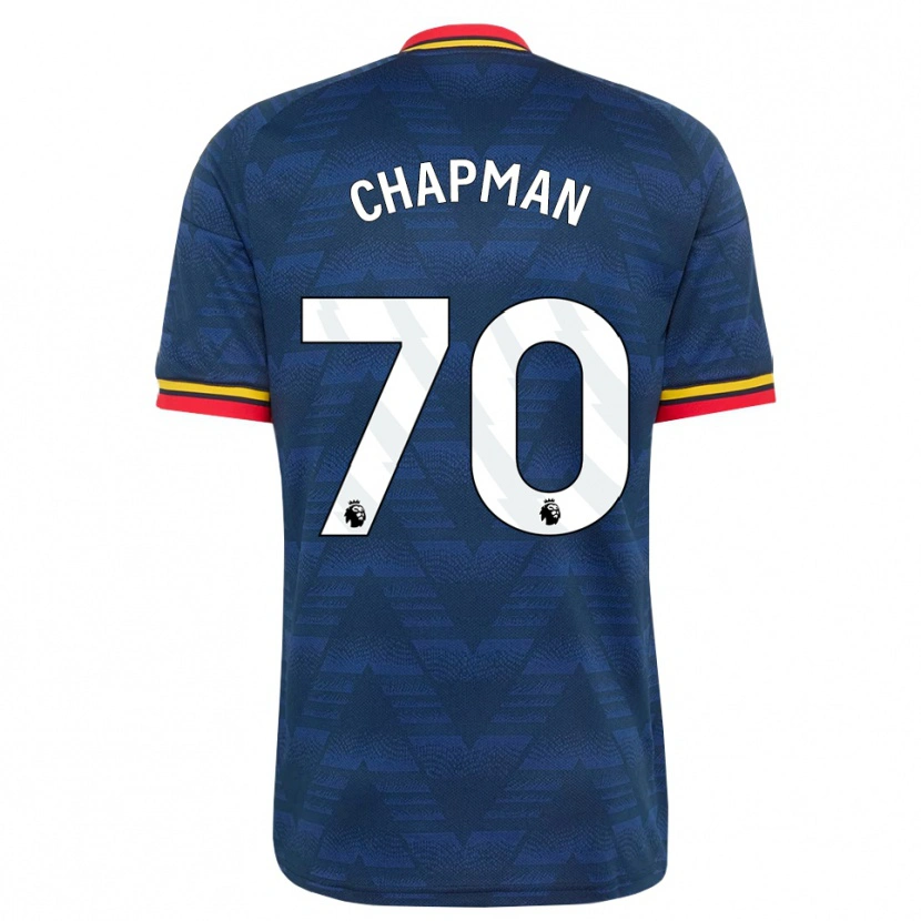 Danxen Pánské Samuel Chapman #70 Půlnoční Modrá Žlutá Červená Daleko Hráčské Dresy 2026/27 Dres