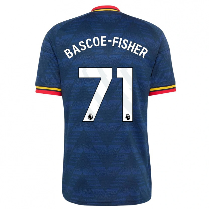 Danxen Pánské Jakai Bascoe-Fisher #71 Půlnoční Modrá Žlutá Červená Daleko Hráčské Dresy 2026/27 Dres