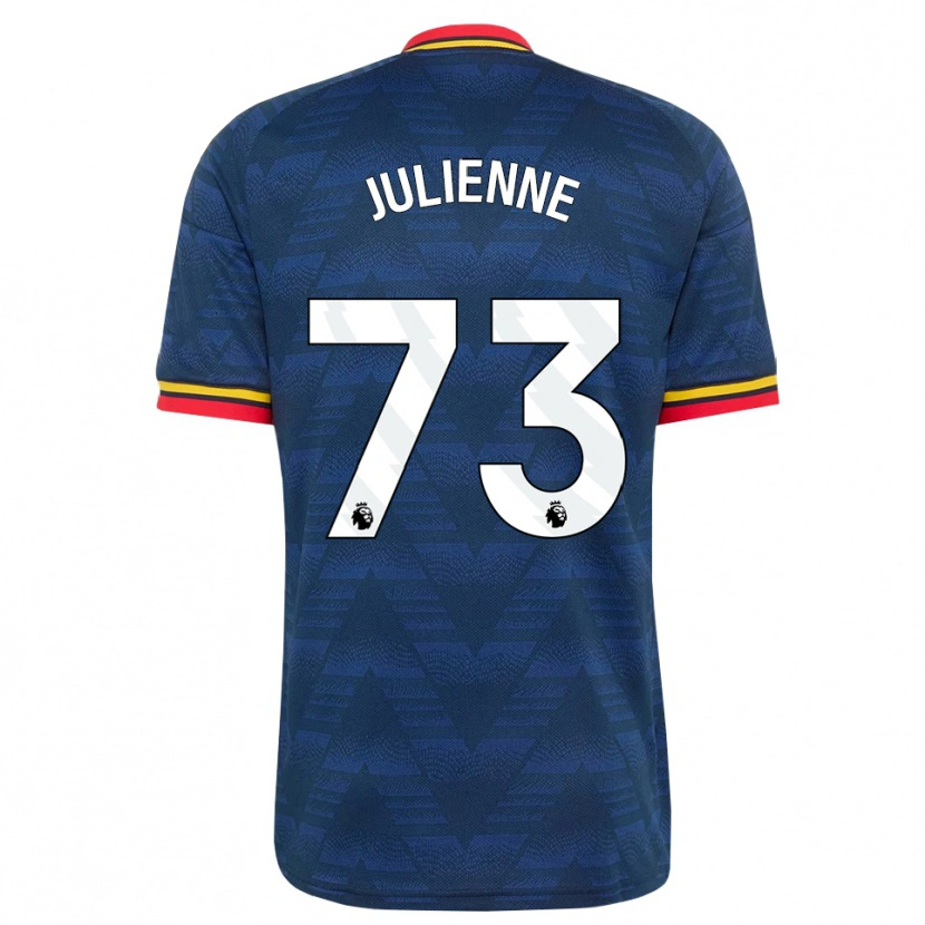Danxen Pánské Theo Julienne #73 Půlnoční Modrá Žlutá Červená Daleko Hráčské Dresy 2026/27 Dres