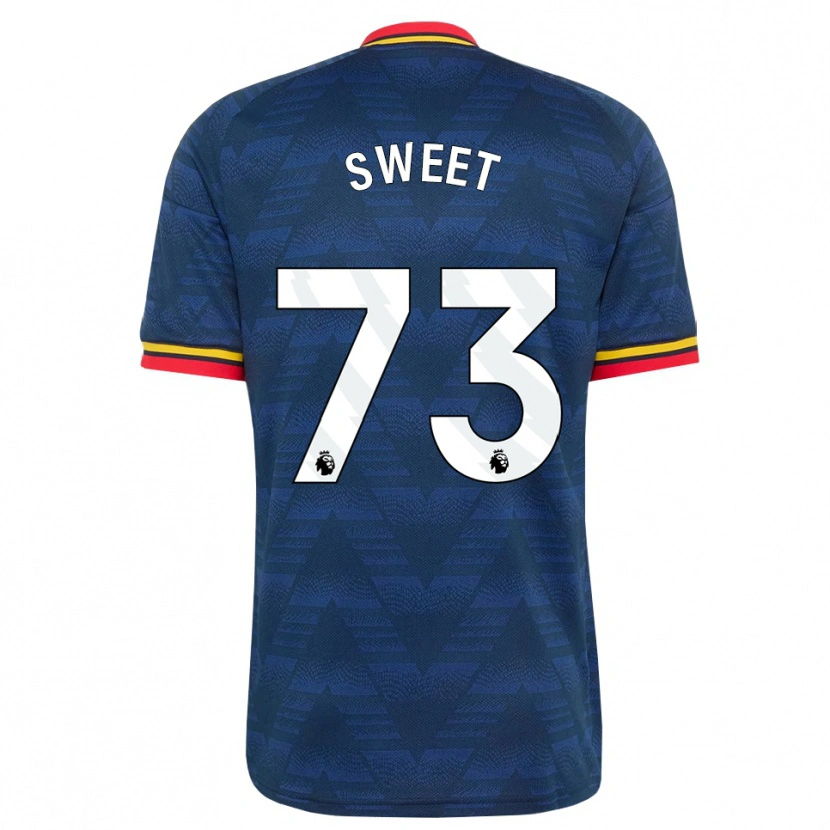 Danxen Pánské James Sweet #73 Půlnoční Modrá Žlutá Červená Daleko Hráčské Dresy 2026/27 Dres