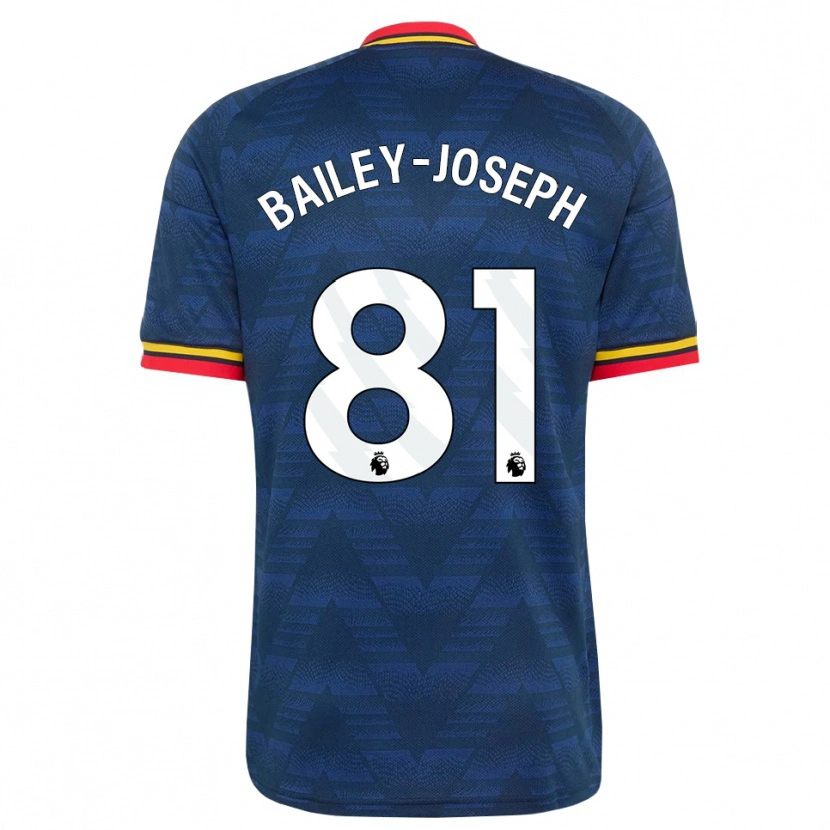 Danxen Pánské Brando Bailey-Joseph #81 Půlnoční Modrá Žlutá Červená Daleko Hráčské Dresy 2026/27 Dres