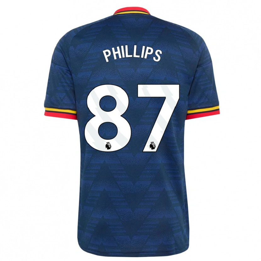 Danxen Pánské Bowen Phillips #87 Půlnoční Modrá Žlutá Červená Daleko Hráčské Dresy 2026/27 Dres