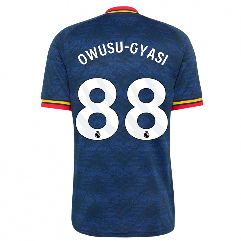 Danxen Pánské Abraham Owusu-Gyasi #88 Půlnoční Modrá Žlutá Červená Daleko Hráčské Dresy 2026/27 Dres