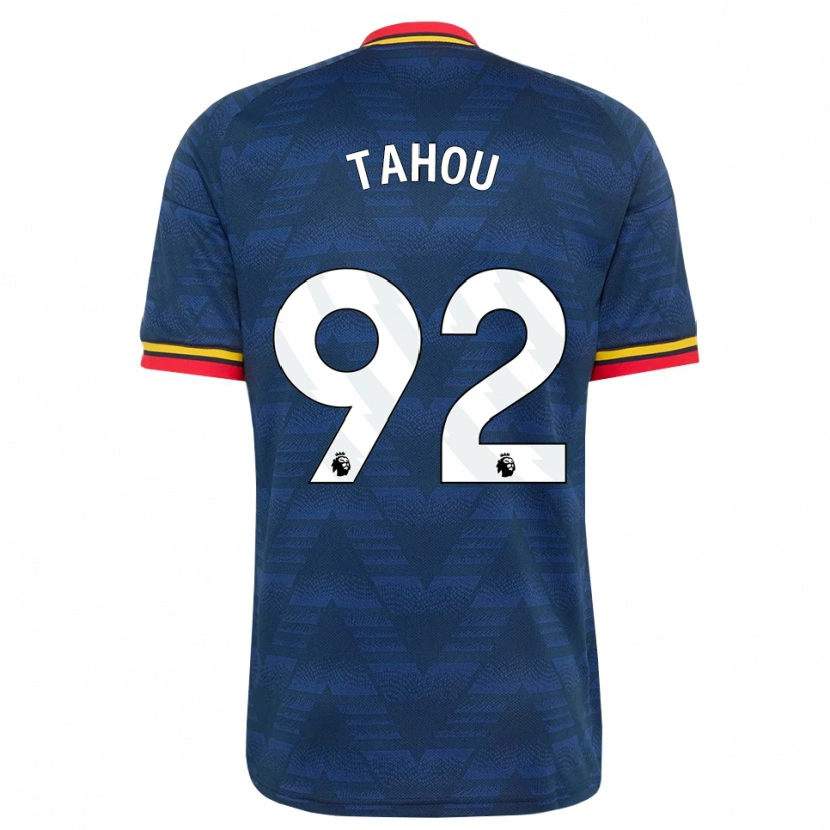 Danxen Pánské Joshua Tahou #92 Půlnoční Modrá Žlutá Červená Daleko Hráčské Dresy 2026/27 Dres