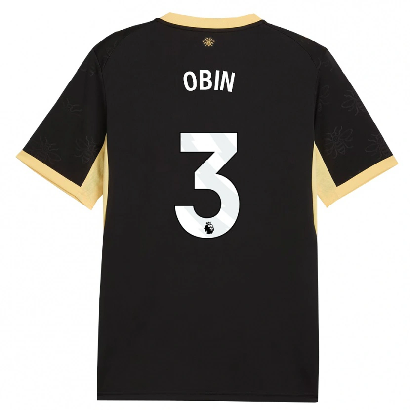 Danxen Pánské Yohann Obin #3 Černá Žlutá Daleko Hráčské Dresy 2026/27 Dres