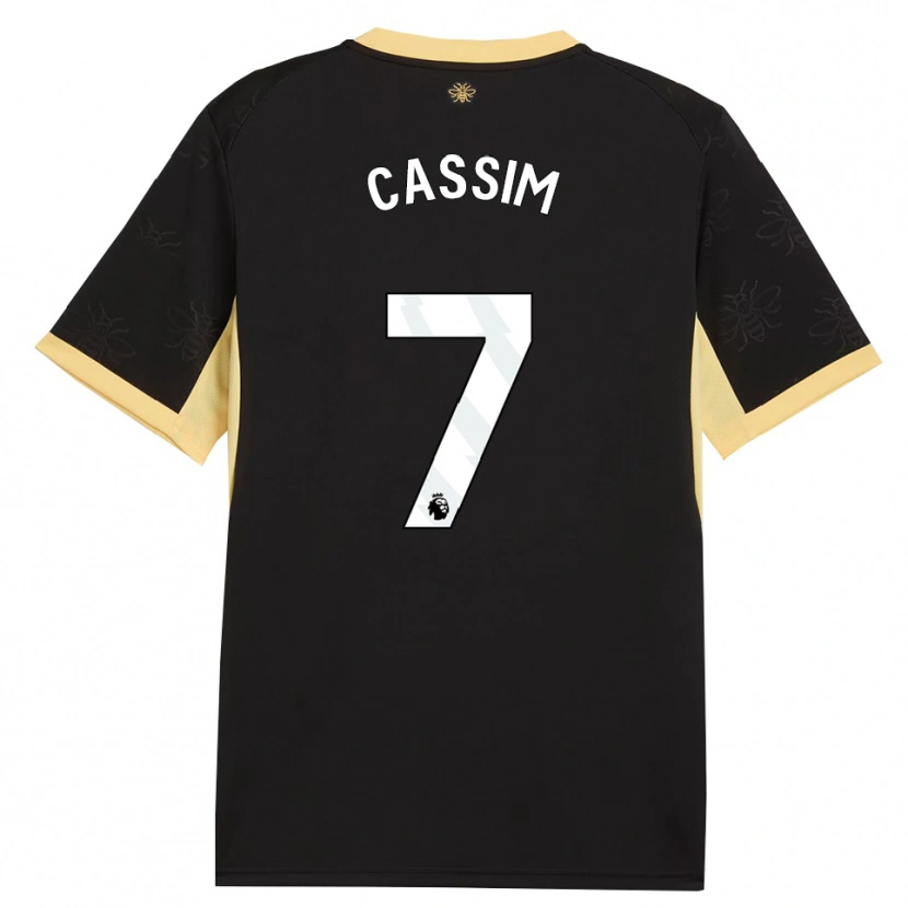 Danxen Pánské Karim Cassim #7 Černá Žlutá Daleko Hráčské Dresy 2026/27 Dres