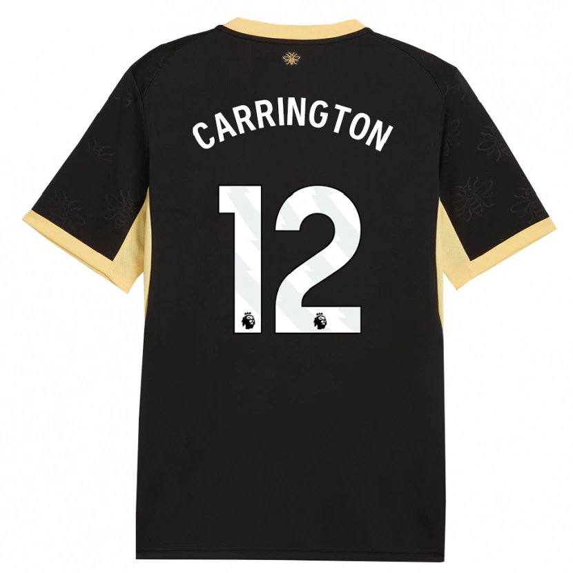 Danxen Pánské Theo Carrington #12 Černá Žlutá Daleko Hráčské Dresy 2026/27 Dres