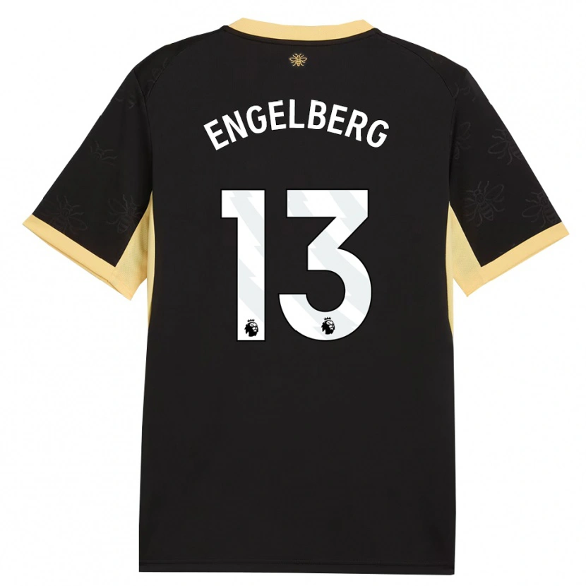 Danxen Pánské Stavros Engelberg #13 Černá Žlutá Daleko Hráčské Dresy 2026/27 Dres
