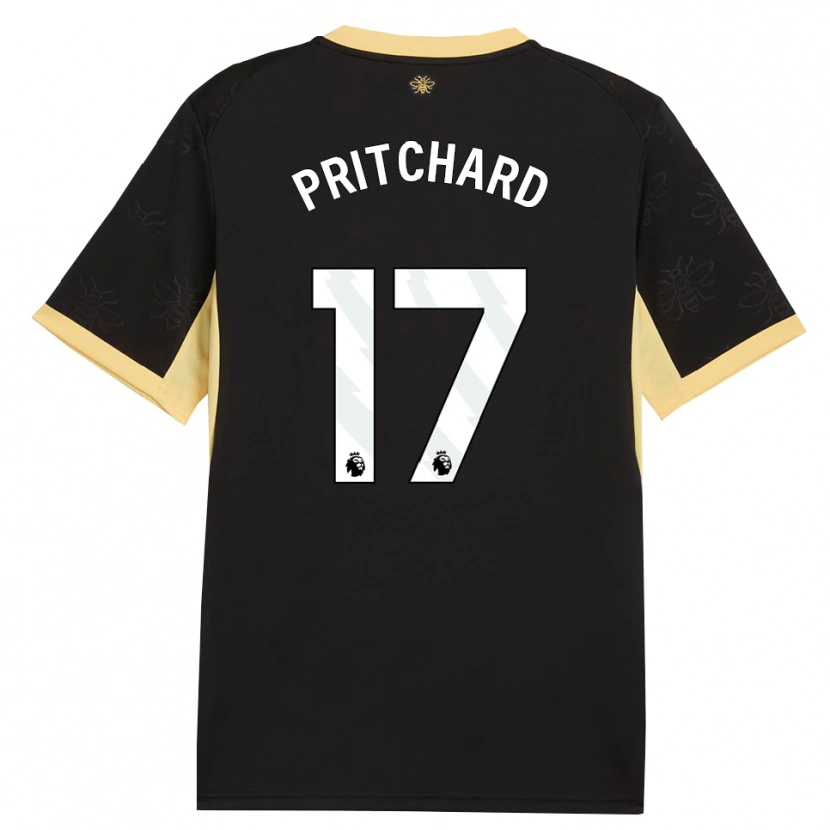 Danxen Pánské Poppy Pritchard #17 Černá Žlutá Daleko Hráčské Dresy 2026/27 Dres