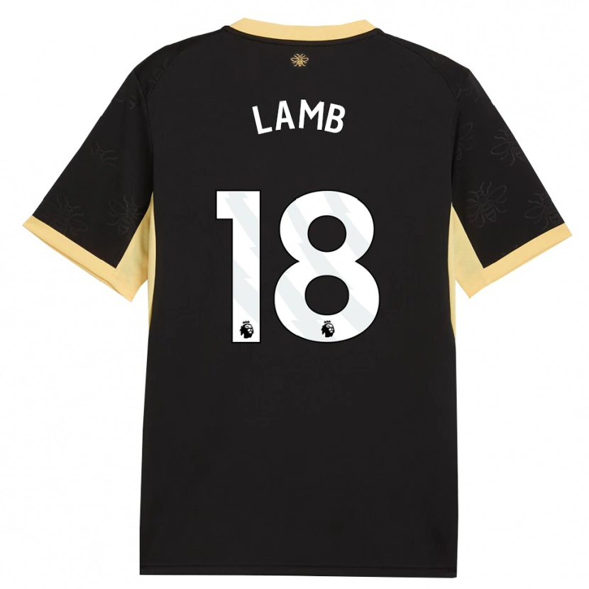 Danxen Pánské Teddie Lamb #18 Černá Žlutá Daleko Hráčské Dresy 2026/27 Dres