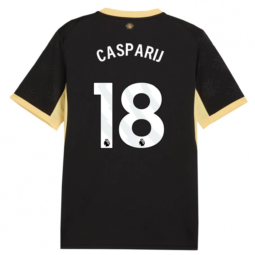 Danxen Pánské Kerstin Casparij #18 Černá Žlutá Daleko Hráčské Dresy 2026/27 Dres