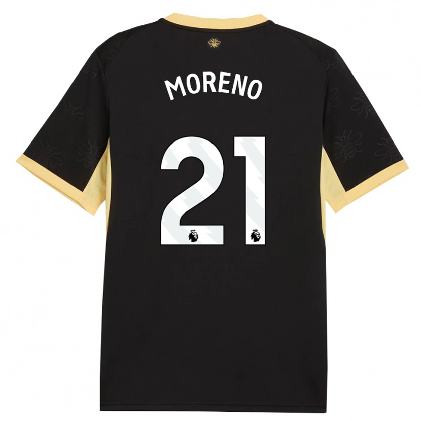 Danxen Pánské Marlos Moreno #21 Černá Žlutá Daleko Hráčské Dresy 2026/27 Dres