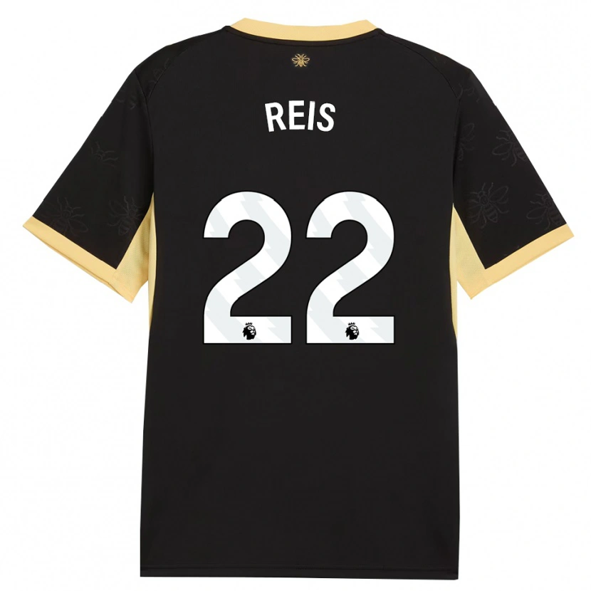 Danxen Pánské Vitor Reis #22 Černá Žlutá Daleko Hráčské Dresy 2026/27 Dres
