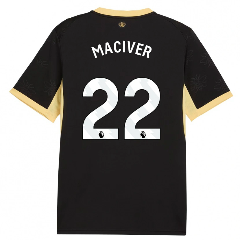 Danxen Pánské Sandy Maciver #22 Černá Žlutá Daleko Hráčské Dresy 2026/27 Dres