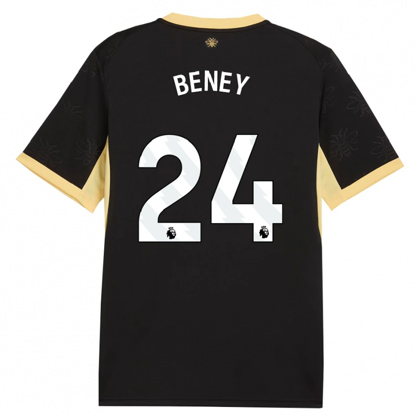 Danxen Pánské Iman Beney #24 Černá Žlutá Daleko Hráčské Dresy 2026/27 Dres