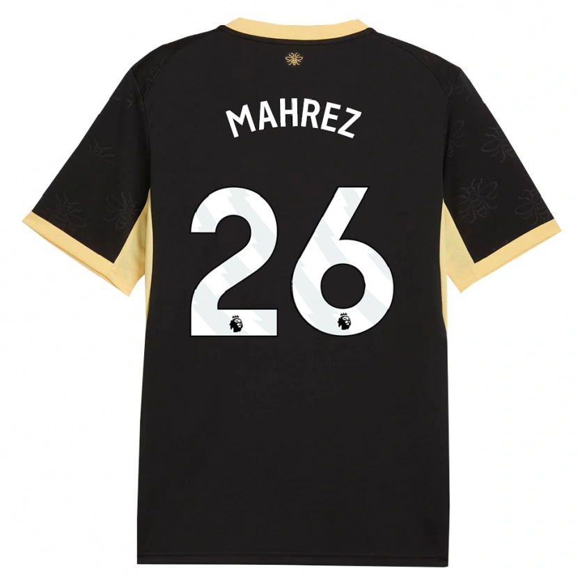 Danxen Pánské Riyad Mahrez #26 Černá Žlutá Daleko Hráčské Dresy 2026/27 Dres