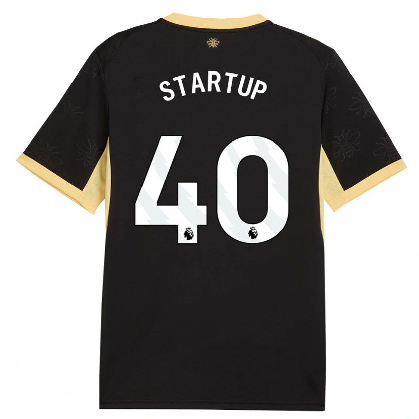 Danxen Pánské Katie Startup #40 Černá Žlutá Daleko Hráčské Dresy 2026/27 Dres