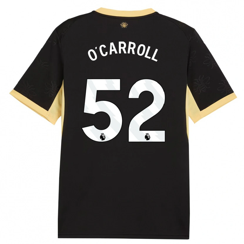 Danxen Pánské Eve O'carroll #52 Černá Žlutá Daleko Hráčské Dresy 2026/27 Dres