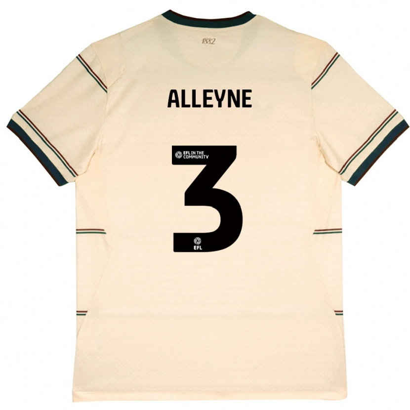 Danxen Pánské Max Alleyne #3 Béžová Vínově Červená Daleko Hráčské Dresy 2026/27 Dres