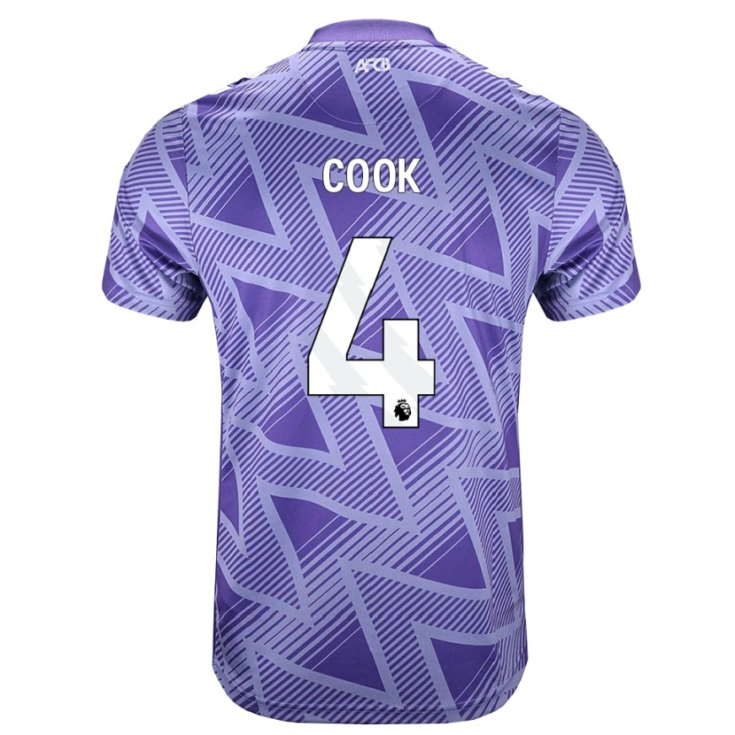 Danxen Pánské Lewis Cook #4 Světle Fialově Červená Bílá Daleko Hráčské Dresy 2026/27 Dres