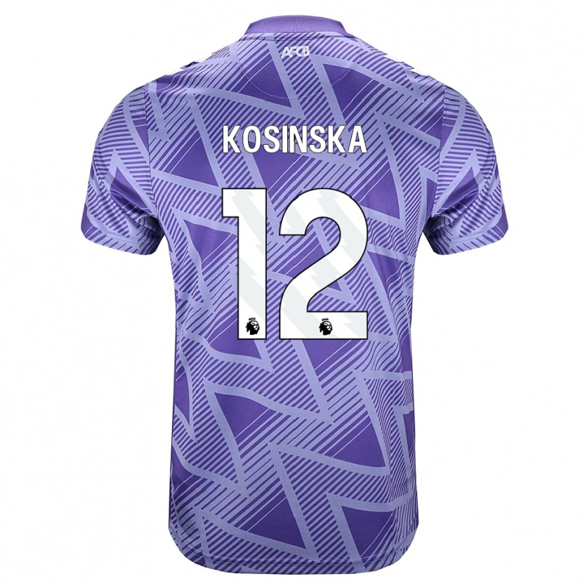 Danxen Pánské Daniela Kosinska #12 Světle Fialově Červená Bílá Daleko Hráčské Dresy 2026/27 Dres