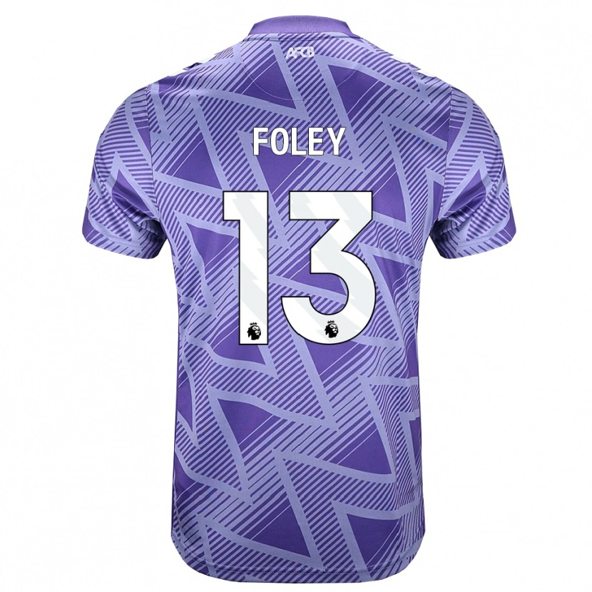 Danxen Pánské Erin Foley #13 Světle Fialově Červená Bílá Daleko Hráčské Dresy 2026/27 Dres