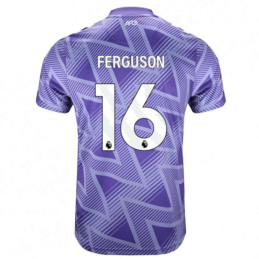 Danxen Pánské Josh Ferguson #16 Světle Fialově Červená Bílá Daleko Hráčské Dresy 2026/27 Dres