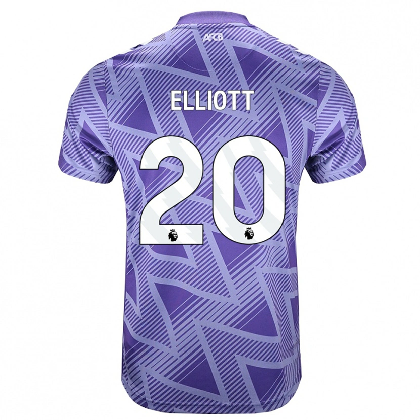 Danxen Pánské Kaitlyn Elliott #20 Světle Fialově Červená Bílá Daleko Hráčské Dresy 2026/27 Dres
