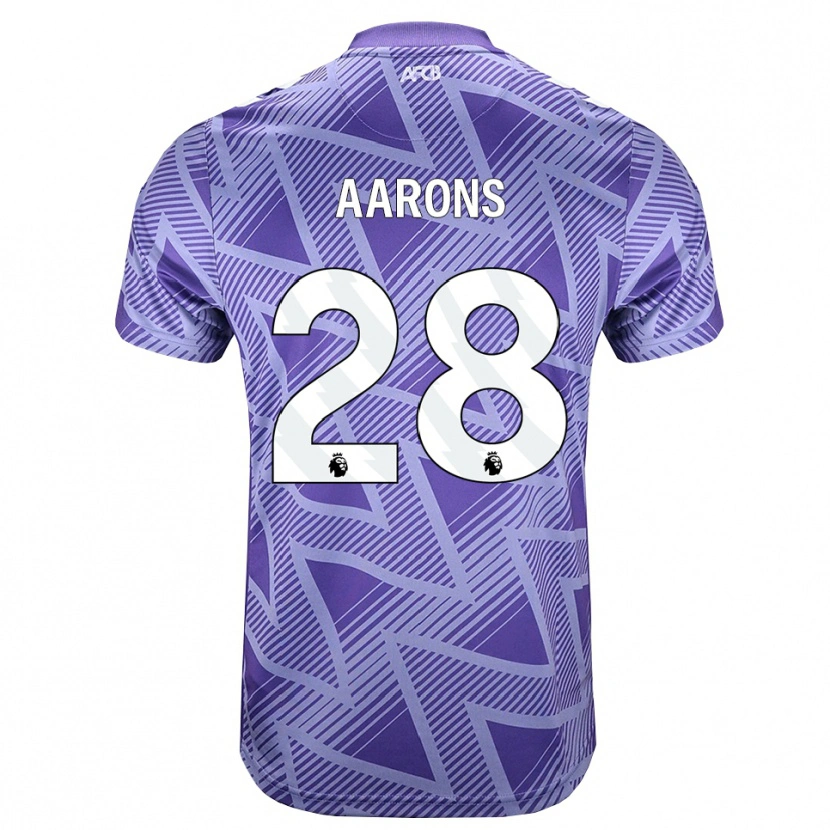 Danxen Pánské Max Aarons #28 Světle Fialově Červená Bílá Daleko Hráčské Dresy 2026/27 Dres