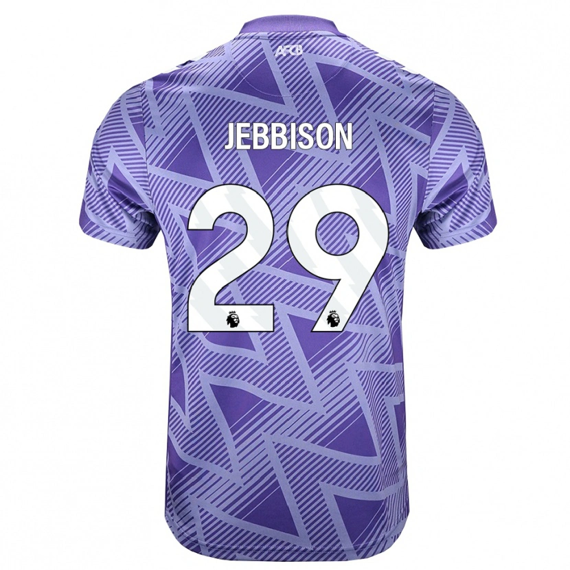 Danxen Pánské Daniel Jebbison #29 Světle Fialově Červená Bílá Daleko Hráčské Dresy 2026/27 Dres