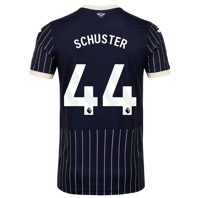 Danxen Pánské Jannik Schuster #44 Černá Bílá Daleko Hráčské Dresy 2026/27 Dres